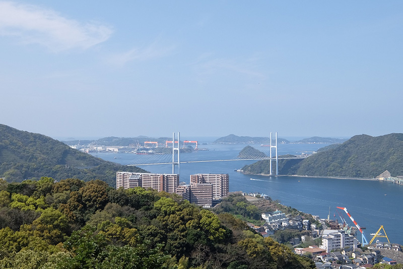 鍋冠山より女神大橋